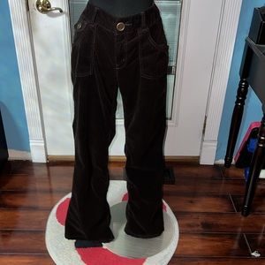 Vintage DKNY,  Chocolate Colored Bootcut, Velour Pants.